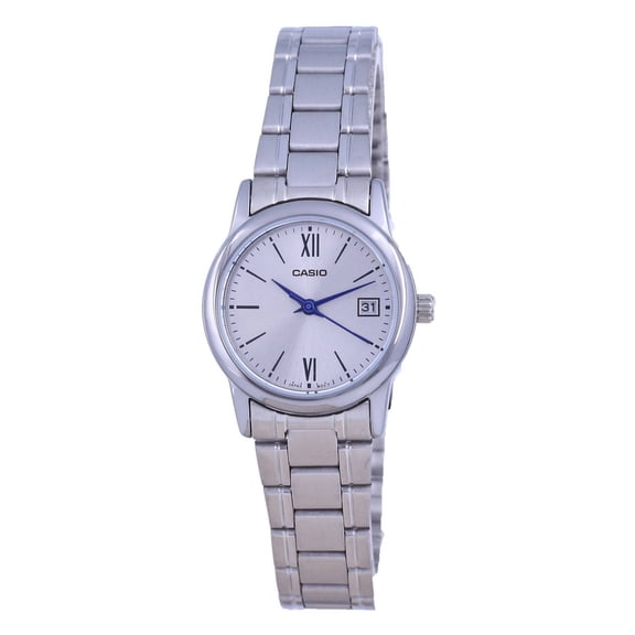 Casio Women’s Analog Silver Dial Watch with Steel Bracelet - LTP-V002D-7B3UDF