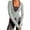 A348 Gray, variant on Wrap Front Cover Up for Women Long Sleeve Cardigan Tops with Tie, Stretchy Activewear Shirt, Solid Color Open-Front Yoga Comfortable Shirts