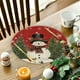 thumbnail image 3 of Decoraciones de Mesa de Navidad 35.5x35.5x0.5cm Navidad Muñeco de Nieve Alfombras Redondas Decoración de Mesa de Cocina Alfombras Aisladas Alfombras de Mantel, 3 of 6