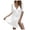 White, variant on zaveiop Womens Swimsuit Coverup Short Sleeve Beach Cover up Dress V Neck Bikini Beachwear (Hot Pink, One Size)