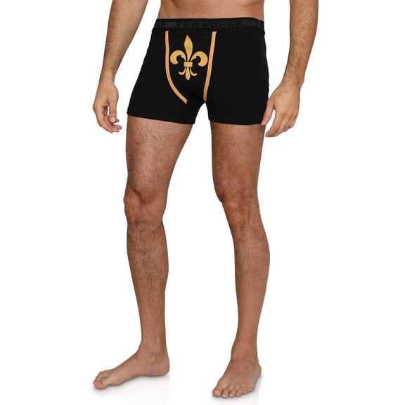 Fun Boxer Mens Underwear Boxer Shorts Adult Briefs Male, Black, Size: Small