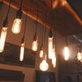 thumbnail image 4 of Portalámparas E27. Lámpara colgante retro. Adaptador de cerámica sólida. 4 Piezas Champán, 4 of 5