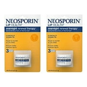 Neosporin Lip Health Overnight Renewal Therapy, 0.27 Oz, Pack of 2
