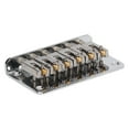 thumbnail image 3 of Puente de guitarra eléctrica, puente de silla de montar rígida 6 accesorios para instrumentos musicales Puente de guitarra de metal de grado profesional, 3 of 8