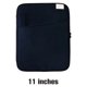 thumbnail image 4 of Sonducket Funda para tableta, bolsa para ordenador portátil, bolso para ordenador, almacenamiento para teclado, cierre de cremallera, Envolturas para manijas de equipaje azul oscuro 11 pulgadas, 4 of 6