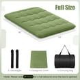 thumbnail image 3 of Costway Full Futon Mattress Japanese Floor Pad Washable Cover Carry Bag Green, 3 of 10
