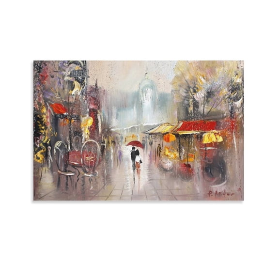 PARISIAN DREAM II by Pavel Mitkov Canvas Art Poster And Wall Art Picture Print Modern Family Bedroom Decor Posters,Unframe-style,20x30inch(50x75cm)