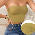 thumbnail image 5 of NKOOGH Supportive Strapless Bras for Women Push Up Wireless Bandeau Bra Non Slip Seamless Bras Comfortable Padded Bralette, 5 of 6
