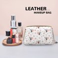 thumbnail image 4 of Heart Panda Makeup Bag, Large Capacity Travel Cosmetic Bag for Women Girls- Travel Toiletry Bag Leather Portable Waterproof Makeup Case Organizer with Handle, 4 of 4