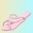 thumbnail image 2 of Xucatan Women's Foldable Flip Flops, Portable Travel Thong Sandals with Massage Textured Insole, Soft EVA Non Slip Sole, Lightweight Beach Slippers for Spring Summer Vacation Gift, 2 of 7