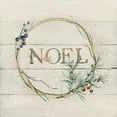 thumbnail image 2 of Robinson, Carol 20x20 Gold Ornate Wood Framed with Double Matting Museum Art Print Titled - Wreath of Noel, 2 of 4