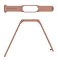 thumbnail image 1 of Correa de reloj inteligente, correas de repuesto compatibles con correas de reloj de repuesto Pulseras de silicona Elegantes y modernas, 1 of 2