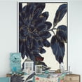 thumbnail image 3 of Fleur Métallique Indigo Dorée - Toile Encadrée Traditionnelle, 3 of 3