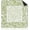 Green Leaf31.5"x31.5", variant on Blue Chinoiserie Pavilion Mahjong Mat 31.5x31.5, Traditional Chinese