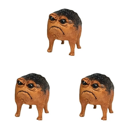 LAMIRO 3pc Cute African Tree Frog Toad Statue Gift Home Decor