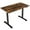 Rustic Brown, variant on Gymax Electric Standing Desk Adjustable Stand up Computer Desk Anti-collision Rustic