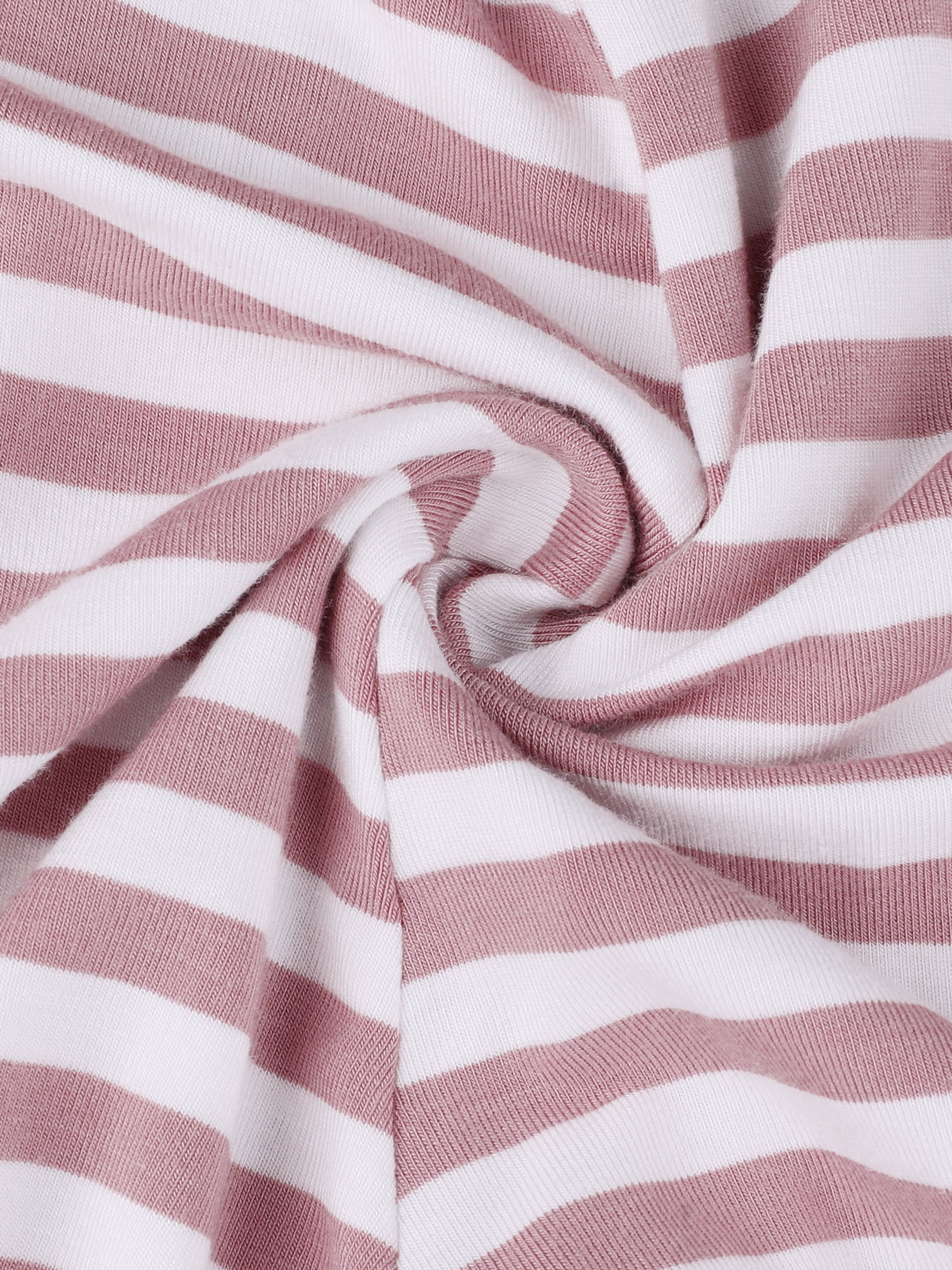 DARING DIVA Women's Stripe Soft Lightweight Elastic Drawstring Bottoms XS Pink