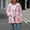 Pink, variant on FDGIU Women's Flannel Shacket - Fleece Lined Hooded Jacket, Casual Long Sleeve Loose Fit Plaid Outerwear for Fall Winter Fashion