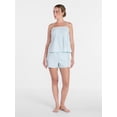 thumbnail image 3 of Joyspun Women's Woven Poplin Sleep Cami Top, Sizes XS-3X, 3 of 6