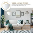 thumbnail image 2 of Mobutofu Stickers for Kids 1Pcs Acrylic Heart Shape Mirror for Living Room Decoration, 2 of 8
