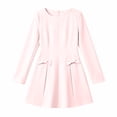 thumbnail image 4 of Gytharion Women's Fitted Waist Fit and Flare Dresses Long Sleeve Comfortable Versatile A-Line Dresses Flared Skirt Stylish Casual Style Mini Dresses, 4 of 5