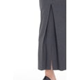 thumbnail image 4 of Charcoal Ankle Length Women's Plus Size Back Split Maxi Skirt, 4 of 5
