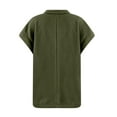 thumbnail image 6 of TQWQT Dark Green Vest Women Casual Oversized Warm Fleece Fuzzy Long Puffer Vest Sleeveless Button Down Sherpa Puffer Jackets Plus Size Teddy Bear Fall Outfits Dark Green S, 6 of 6