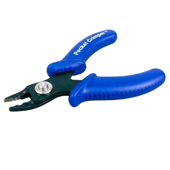 JEWEL TOOL 3.5" Pocket Sized Crimper: Portable Beading Companion Dual Stations for Versatile Use Precision Crimping up to 3mm Complete Instructions Included