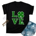 thumbnail image 4 of TopLLC St. Patrick's Day Patricks Day Chemises pour Femmes Hauts de Sarrau St Patricks Day Mode pour Dames St. Imprimé Manches Courtes Col Rond Chemise Femme Décontractée Ample, 4 of 4