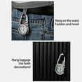 thumbnail image 3 of Dream House Multifunctional Luminous Clip on Carabiner Watch Mini Quartz Watch Compass for Outdoor Climbing Activities, 3 of 9