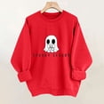 thumbnail image 2 of JSheng Halloween Women's Tops Fashion Ladies Halloween"s Printed Casual Long Sleeved Hoodless Sweatshirts, 2 of 5