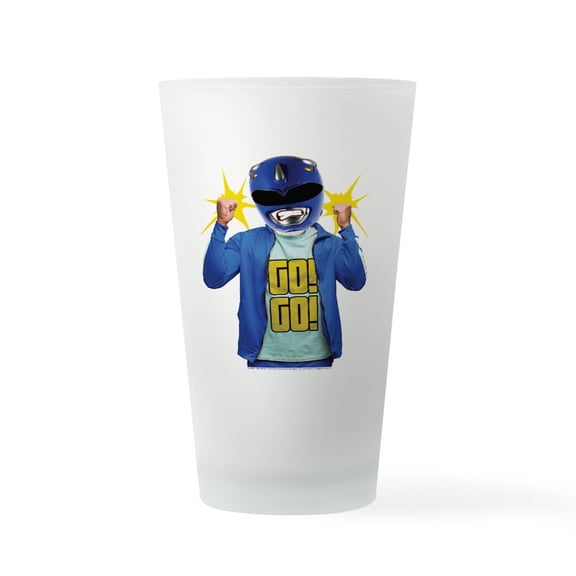 CafePress - Power Rangers Blue Ranger Go! Go! - Pint Glass, Drinking Glass, 16 oz. CafePress