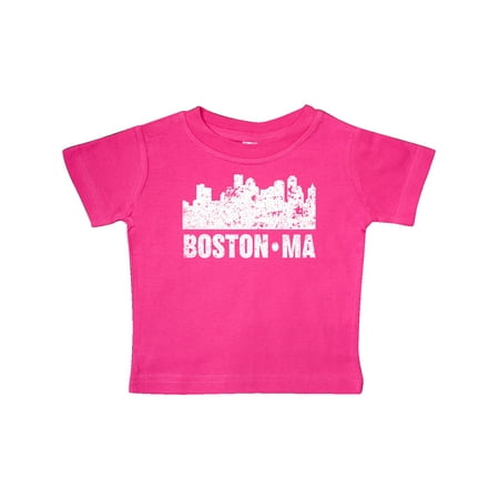 

Inktastic Boston Massachusetts City Skyline with Grunge Gift Baby Boy or Baby Girl T-Shirt