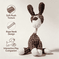 thumbnail image 5 of Indestructible Dog toys,Squeaky Chew Toy Durable Plush Dog Toys for Aggressive Chewers,Chew-resistant, for Small Medium Large Dogs Puppy Teething Toys 10.04" F, 5 of 7