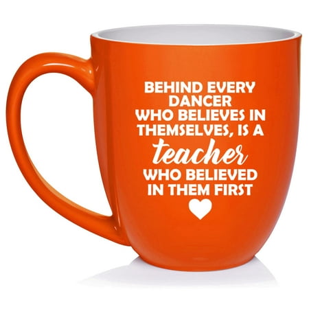 

Dance Teacher Gift Ceramic Coffee Mug Tea Cup Gift for Her Women Wife Mom Friend Family Boss Cute Girlfriend Birthday Anniversary Wedding Graduation Retirement Dancer (16oz Orange)