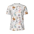 thumbnail image 5 of Wukai Fall Rabbit Print Men's Short-Sleeved Mesh T-Shirt,Quick-Dry Short Sleeve Workout T-Shirt-6X-Large, 5 of 8