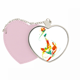 thumbnail image 1 of Football player Bicycle Kick pattern Bolsa de viaje Mirror maquillaje corazón rosa, 1 of 4