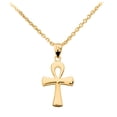 thumbnail image 1 of YELLOW GOLD EGYPTIAN ANKH POLISHED PENDANT NECKLACE :  14K  Pendant with 16" chain, 1 of 1