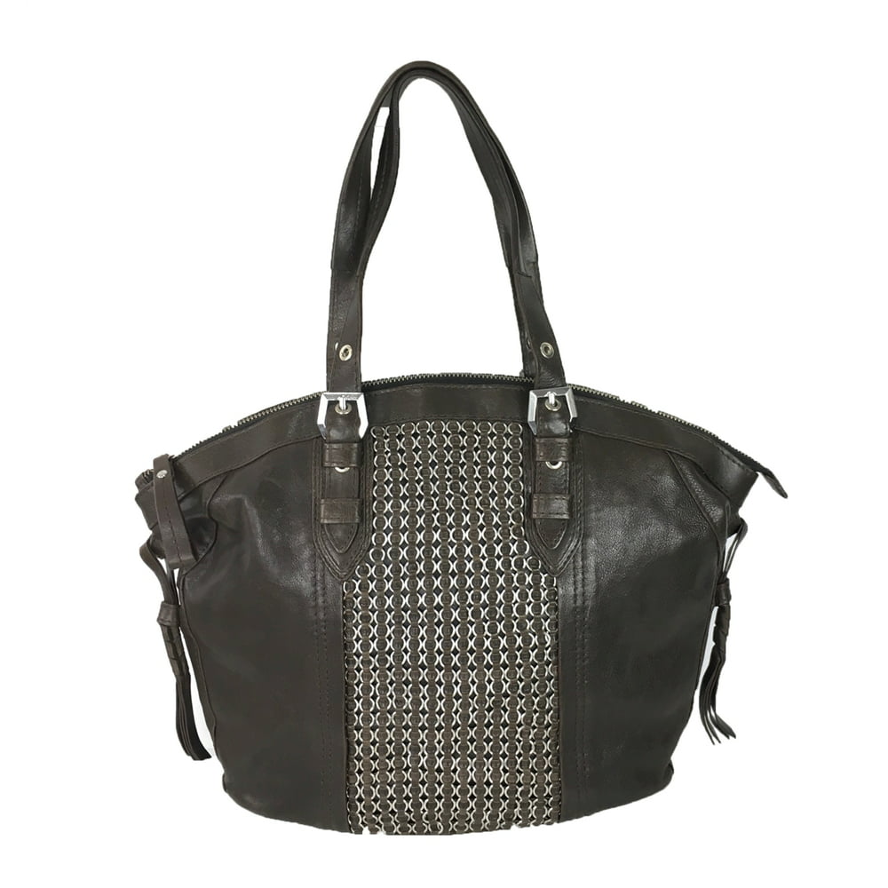 orYANY - orYANY Betsy Leather Chainmail Tote Bag, Brown - Walmart.com ...