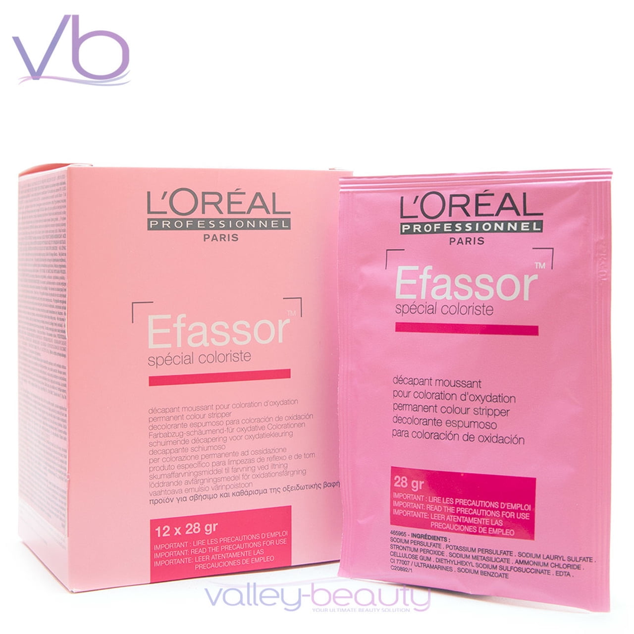 L’Oréal Professionnel Efassor Special Coloriste Color Remover, 12x28 gr ...