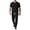 A Black, variant on Two Piece Sets for Men Ice Silk Pants for Summer Thin And Trendy Loose And Hanging Men's Breathable Casual Pants Sports Suit for Men Black L