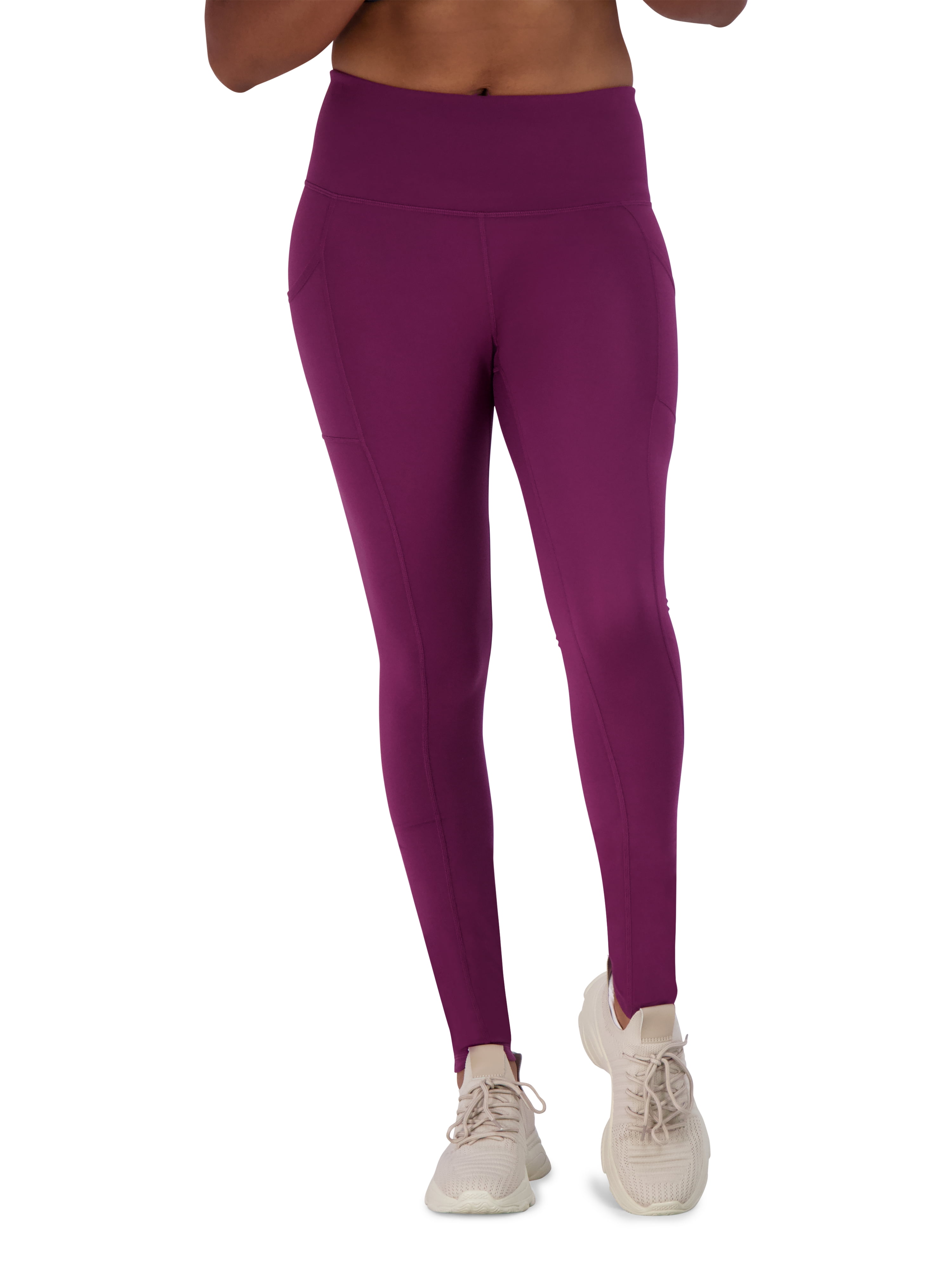 Reebok Women's Everyday High-Waisted Active Leggings with Pockets, 28" Inseam