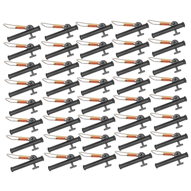 4Bags Fishing Line Sinker ABS Slider Clip with Metal Snaps for Various Rigs Outdoor Fishing Accessories