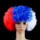 thumbnail image 1 of Peluca color bandera para aficionados al deporte y carnaval, gorra cómoda, tocado reutilizable para el traje de festival, 1 of 5