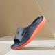 thumbnail image 4 of Cloud Slides Pillow Pantuflas Zapatos de Ducha Antideslizantes para Hombre (44/45 ) Gris Naranja, 4 of 6