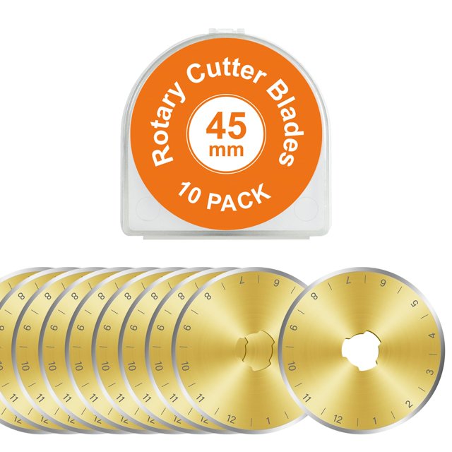 Cuchillas Rotativas SSPONT de 45 mm con Recubrimiento de Titanio, Paquete de 10