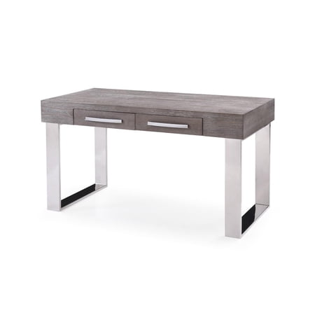 Modern Grey Elm Veneer Finish Desk Contemporary VIG Modrest Lola
