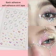 thumbnail image 3 of Self-Adhesive Face Rhinestone Makeup Supplies Sparkling Non-Irritation Festival Face Jewels Face Eye Gems for Women, 3 of 8