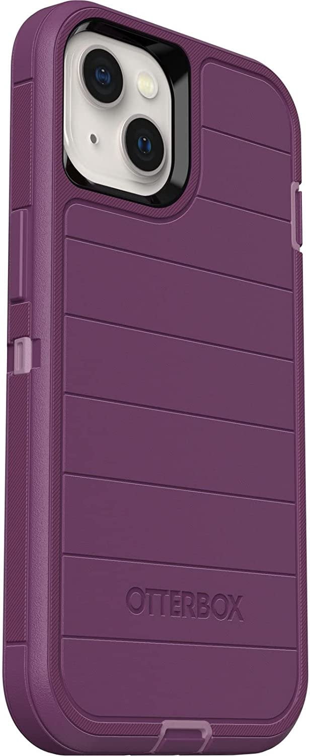 OtterBox Defender Series Screenless Edition Case for iPhone 13 Only - Holster Clip Included - Microbial Defense Protection - Retail Packaging - Happy Purple