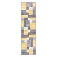 thumbnail image 2 of World Rug Gallery Modern Geometric Boxes Area Rug - Yellow 2' x 7', 2 of 7
